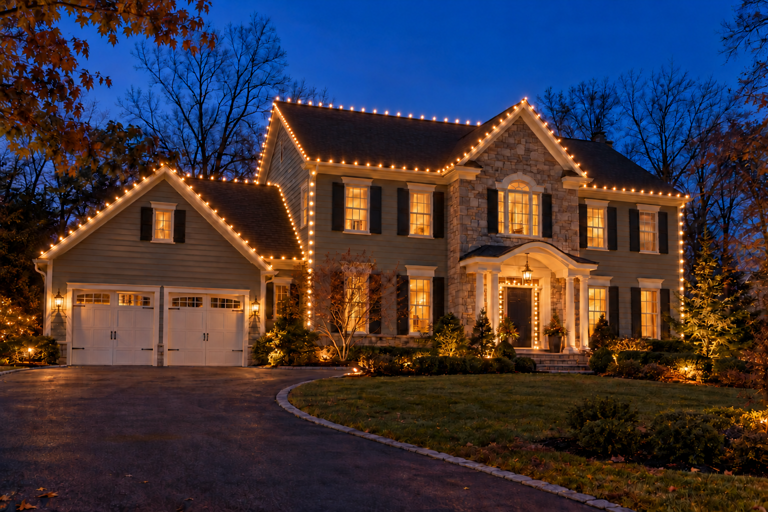 Holiday lighting design inspiration for a home
