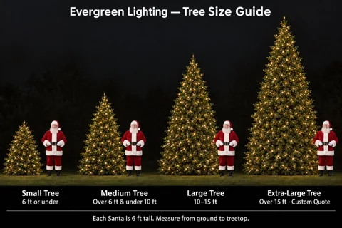 Evergreen Tree Lighting — illustrative holiday lighting design