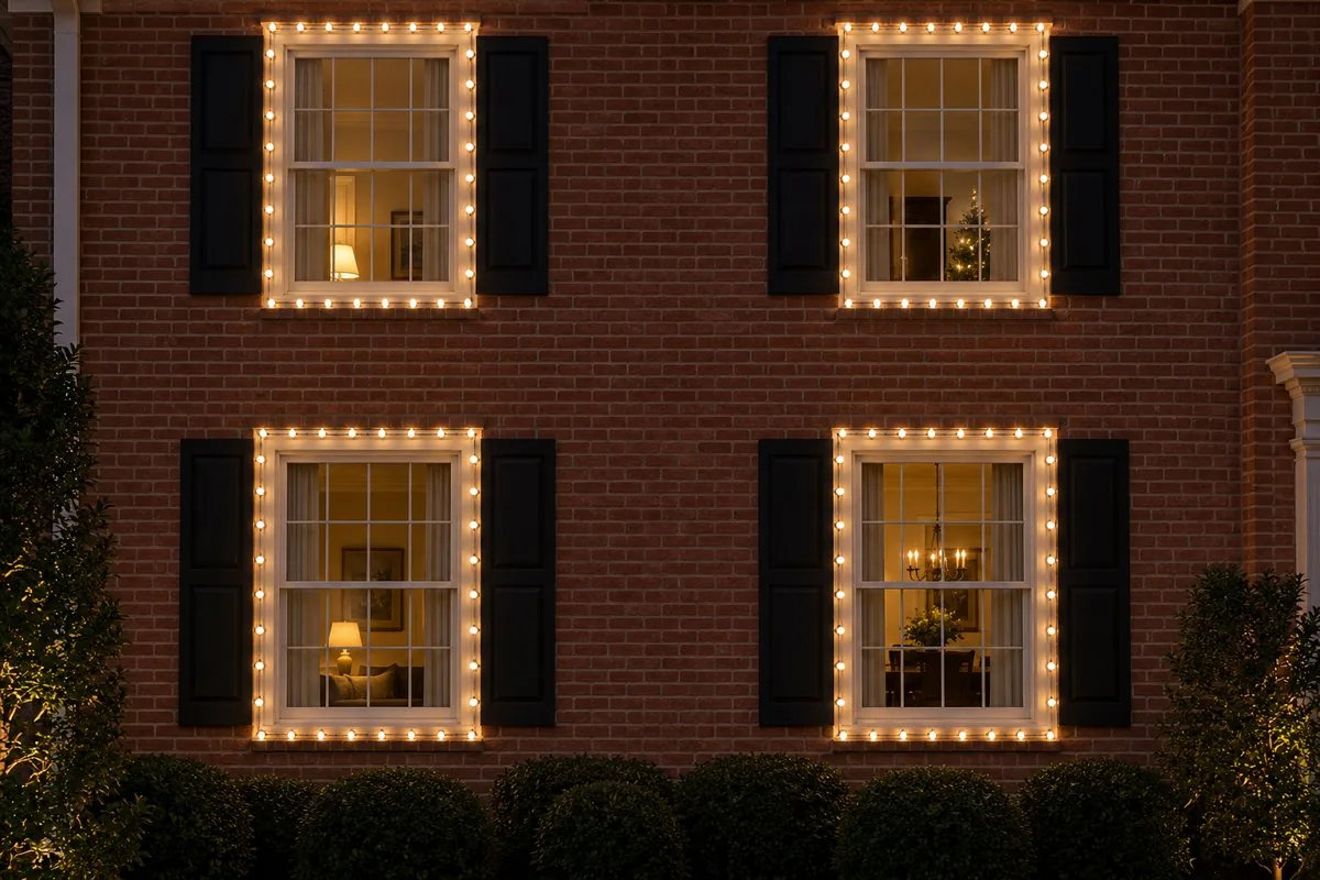 Window Outlines — illustrative holiday lighting design
