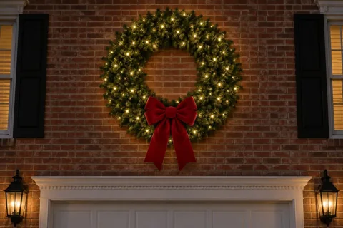 Lighted Wreaths — illustrative holiday lighting design