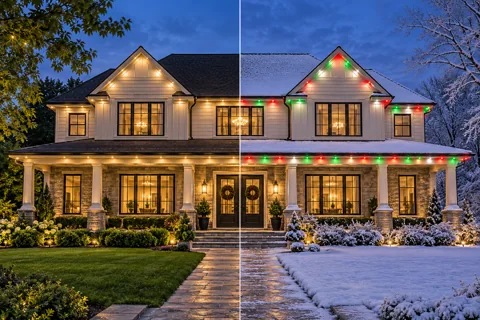 Holiday vs. Permanent Lighting
